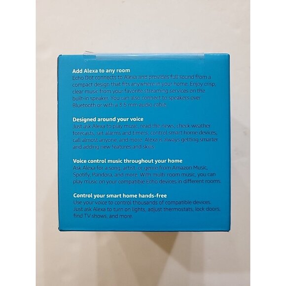 Echo Dot (3rd Generation) Smart Speaker - Charcoal NEW FACTORY SEALED - Picture 3 of 6